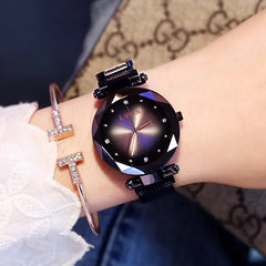 Women's Starry Quartz Watch with Magnetic Strap
