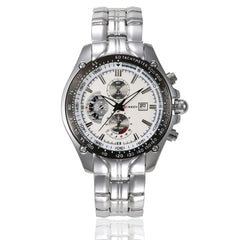 CURREN 8083 Men's Waterproof Steel Band Calendar Watch