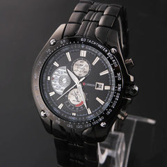 CURREN 8083 Men's Waterproof Steel Band Calendar Watch