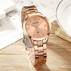 CURREN 9007 Women's Waterproof Quartz Watch with Calendar