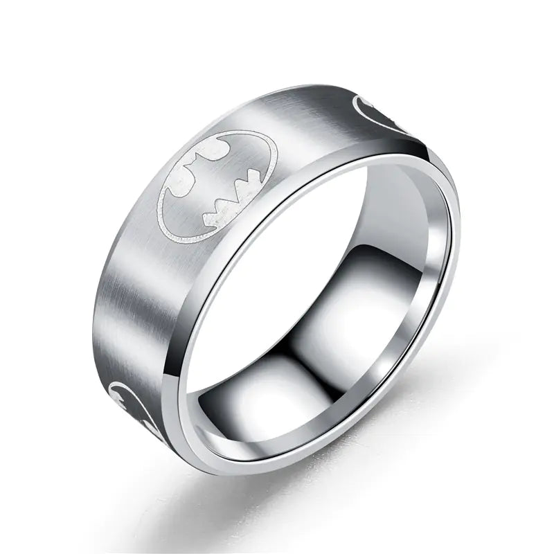 Tricolor Batman Stainless Steel Popular Jewelry Ring