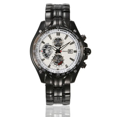 CURREN 8083 Men's Waterproof Steel Band Calendar Watch
