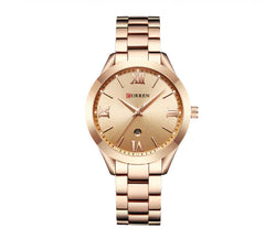 CURREN 9007 Women's Waterproof Quartz Watch with Calendar